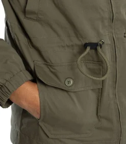 Heren Trojan Twill Badged Parka-Jas