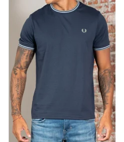 Sale Twin tipped t-shirt - dark airforce light ice bayleaf Heren T-Shirts & Polo's