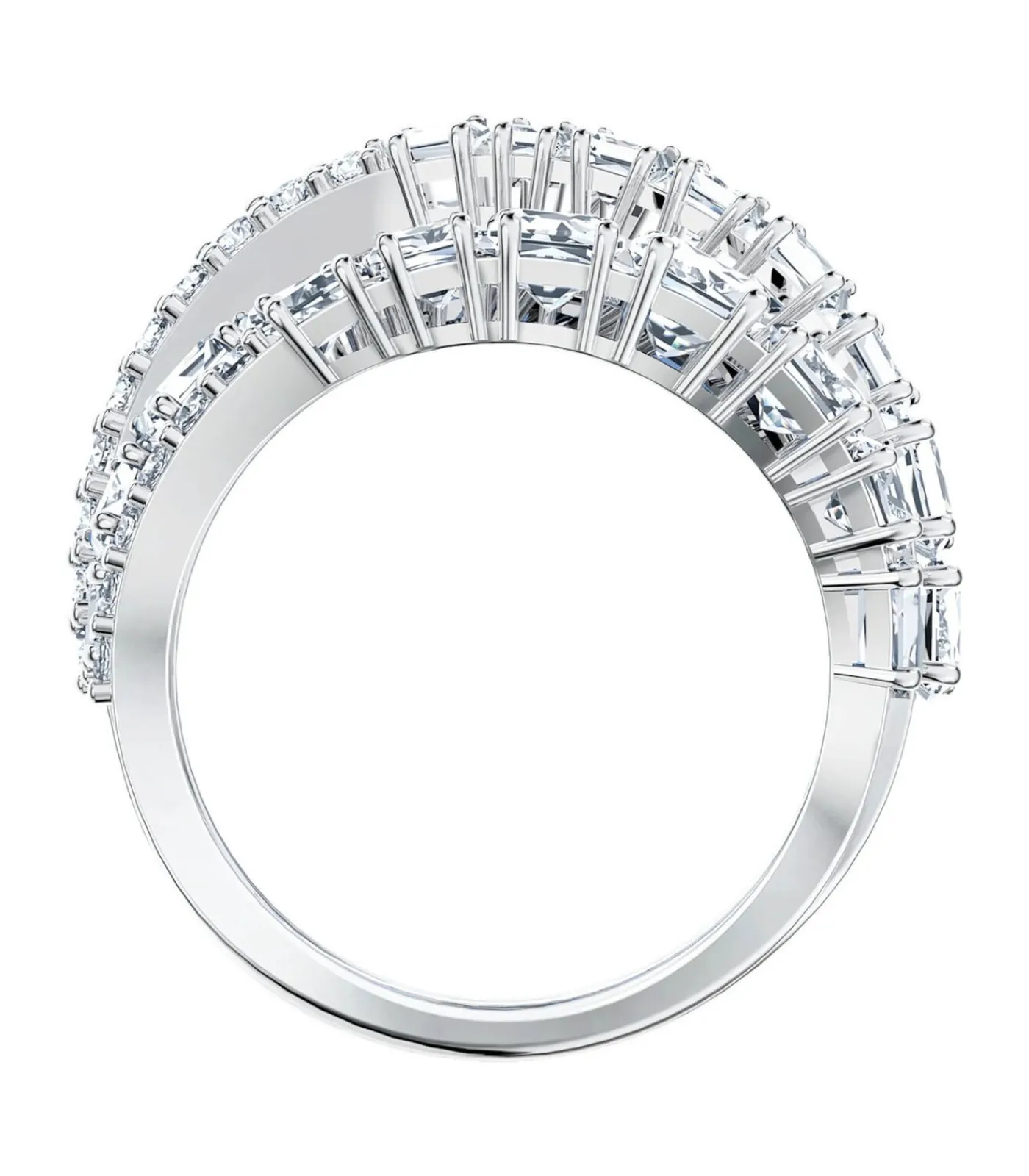 DAMES SWAROVSKI Twist Ring Zilver 5584650