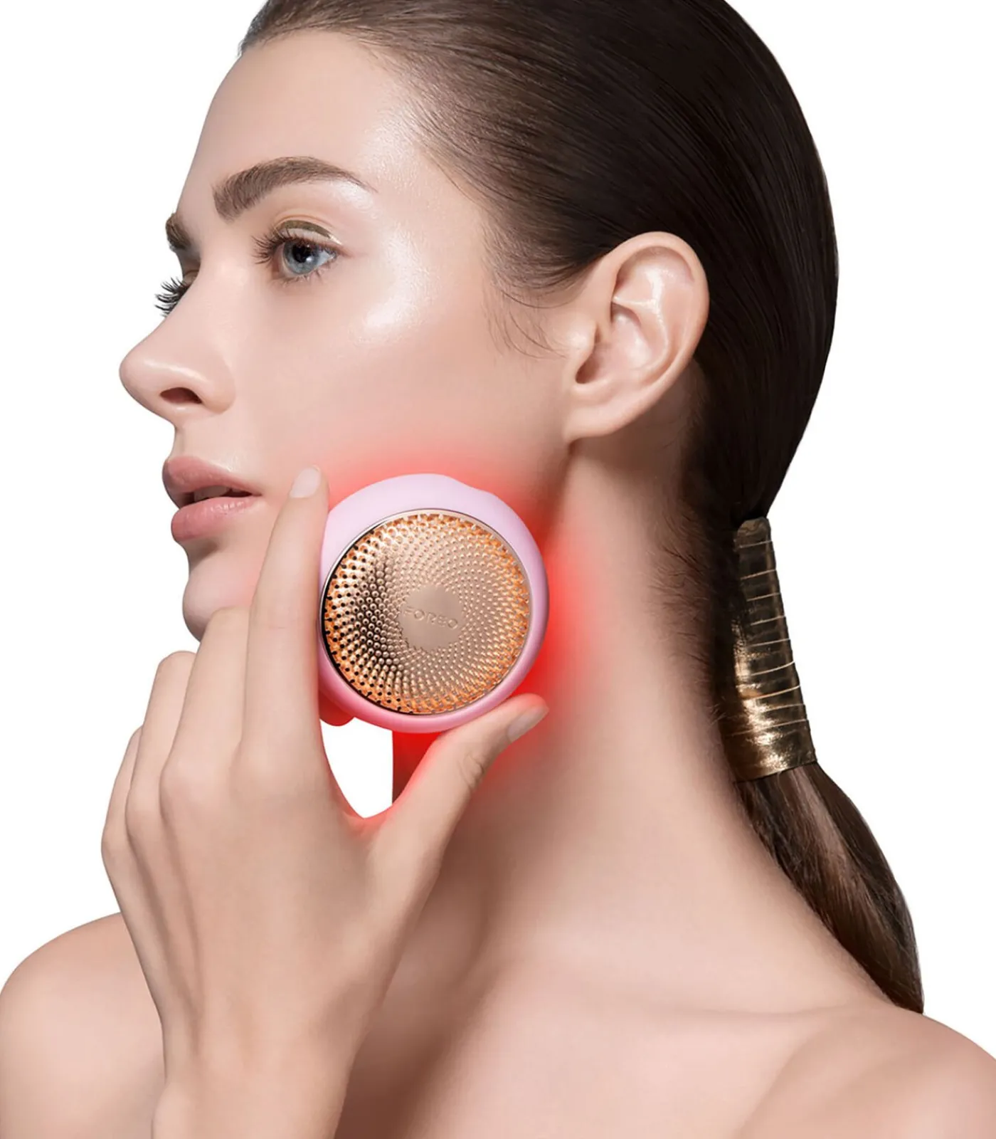 Clearance UFO 2 Pearl Pink Krachtig 2-minuten Gezichtsbehandelingsapparaat voor alle huidtypen Gezichtsverzorgings Accessoires