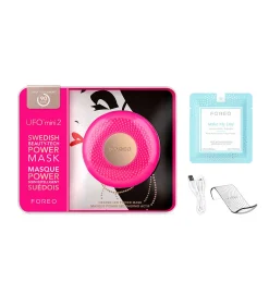 FOREO UFO Mini 2 Fuchsia Krachtig 2-minuten Gezichtsbehandelingsapparaat voor alle huidtypen