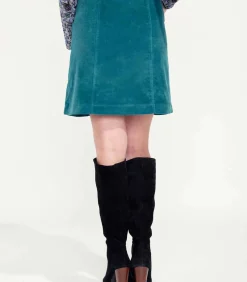 DAMES La Fiancée Uitlopende fluwelen rok DELHI