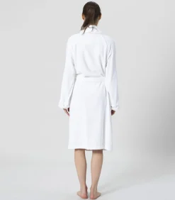 Heren Chakra Unisex Badjas Solid Wit - XL