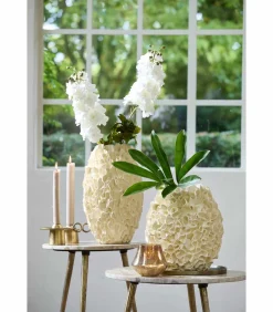 Light & Living Vaas Agello - Wit - Ø26cm