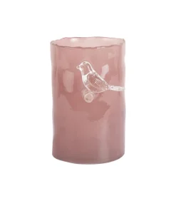 Discount Vaas Bird On Branch - Zachtroze - 9.5x9.5x15cm Vazen