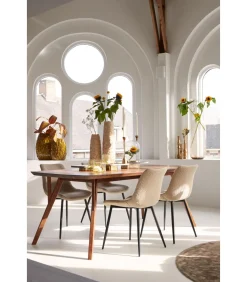 Outlet Vaas Feder - Geel - 28.5x19x40cm Vazen