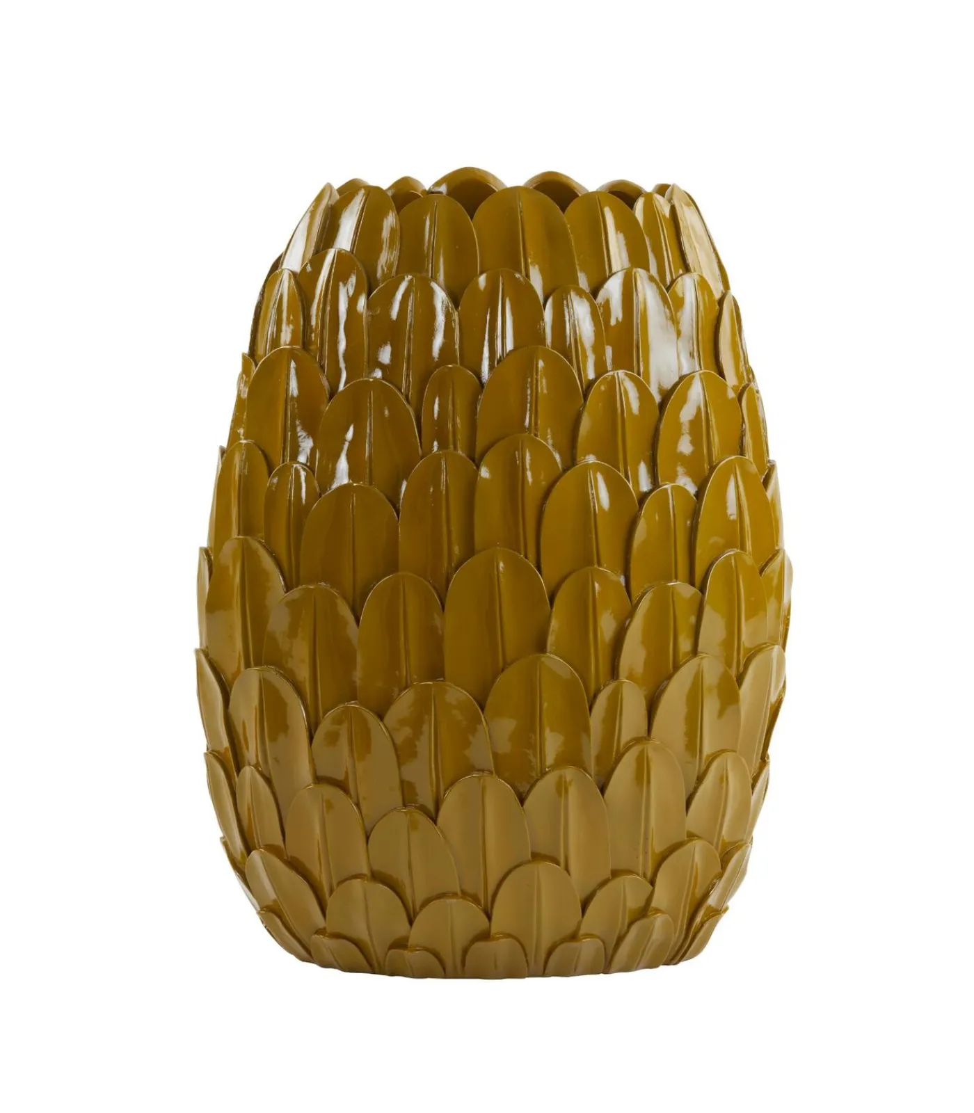 Outlet Vaas Feder - Geel - 28.5x19x40cm Vazen