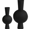 Sale Vaas Kavandu - Zwart - Set 53+39,5cm Vazen