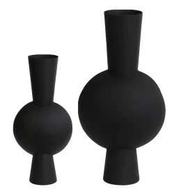Sale Vaas Kavandu - Zwart - Set 53+39,5cm Vazen