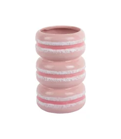 Online Vaas Macaron - Zachtroze - 9.3x9.3x19.5cm Vazen