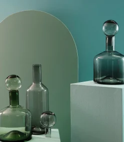 Vaas met stop 22xH40,5cm groen Fera Vazen