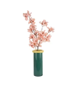 Discount Vaas Plegado L - Groen - 12.2x12.2x27.5cm Vazen