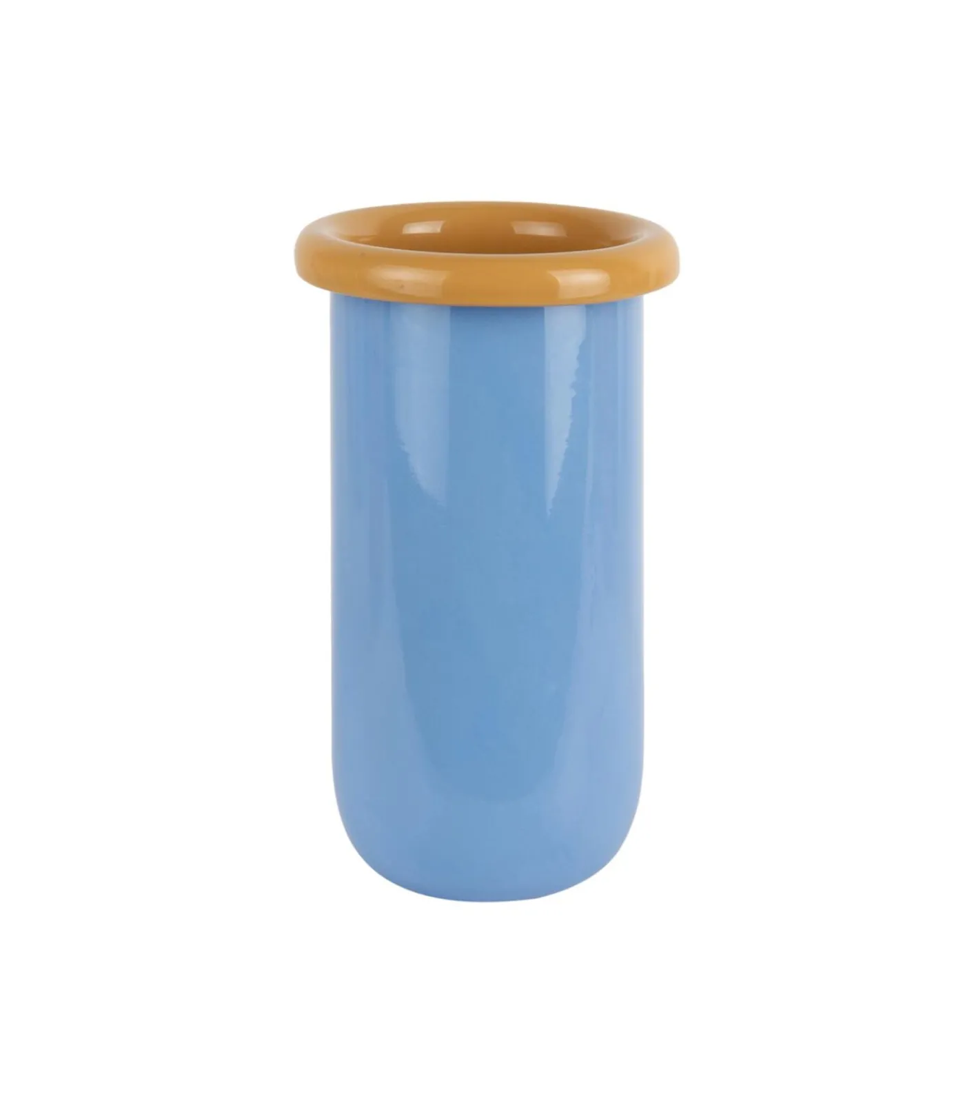 Present Time Vaas Plegado M - Blauw - 14x14x25.3cm