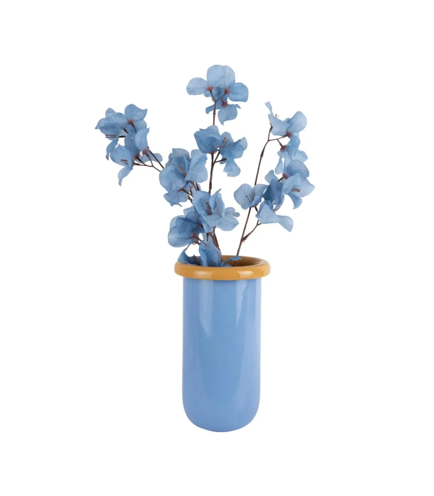 Present Time Vaas Plegado M - Blauw - 14x14x25.3cm