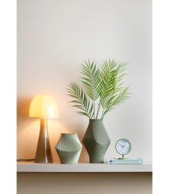 Discount Vaas Twisted Rib - Legergroen - Ø16cm Vazen