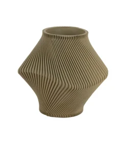 Best Vaas Twisted Rib - Theegroen - Ø18cm Vazen