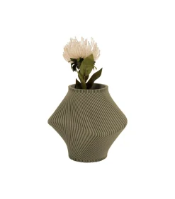 Best Vaas Twisted Rib - Theegroen - Ø18cm Vazen