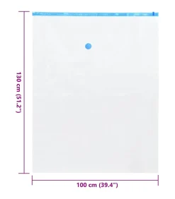 Online Vacuüm opbergzakken 50 pcs Transparant en blauw 130 x 100 cm Organiseren