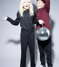 Outlet VANIDA - Hoge taille rechte broek met strik Kinderen Shorts & Broeken