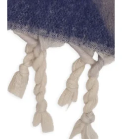 Sale Veelkleurige driehoeksjaal met franje DAMES Sjaals