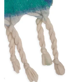 DAMES J&JOY Veelkleurige driehoeksjaal met franje