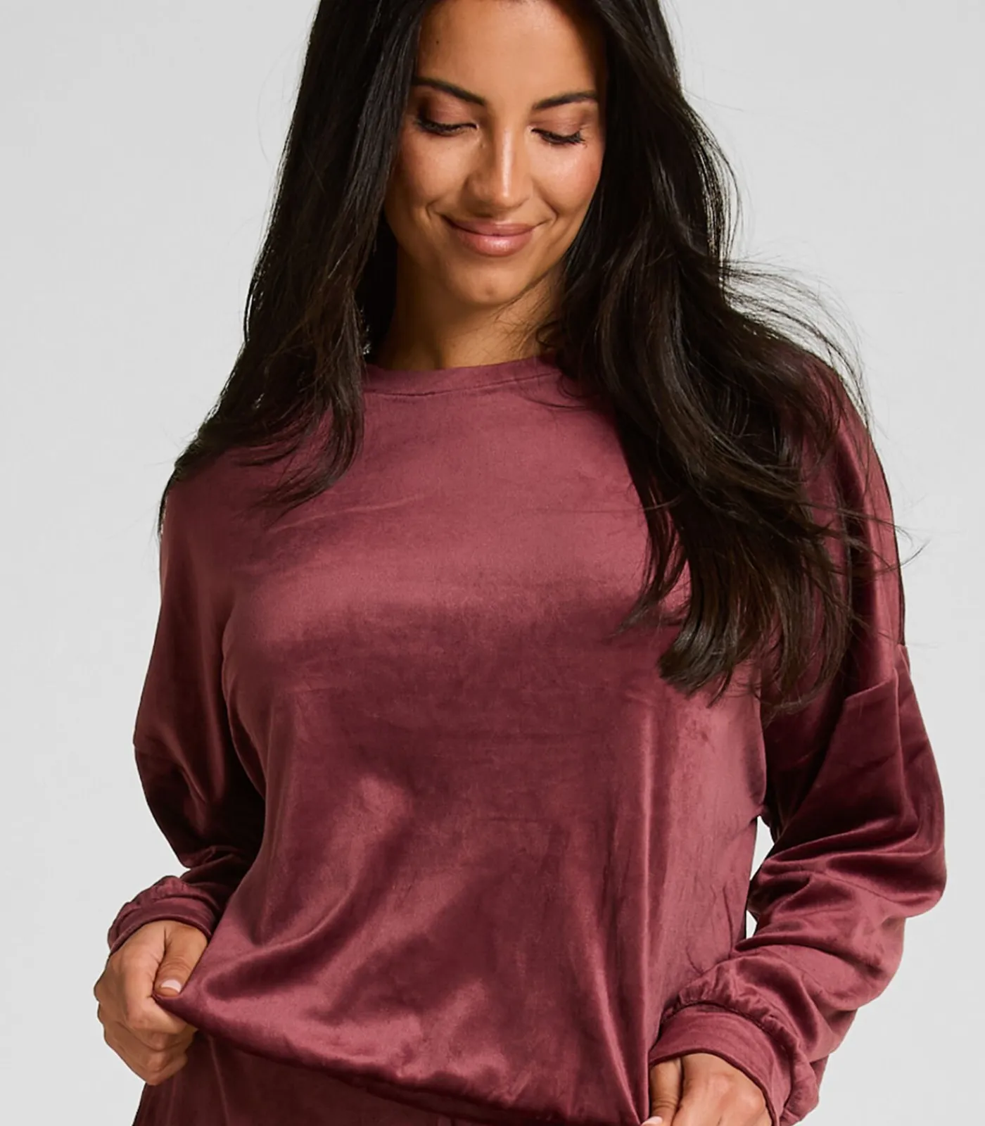 Best Velours Top DAMES Nachtmode