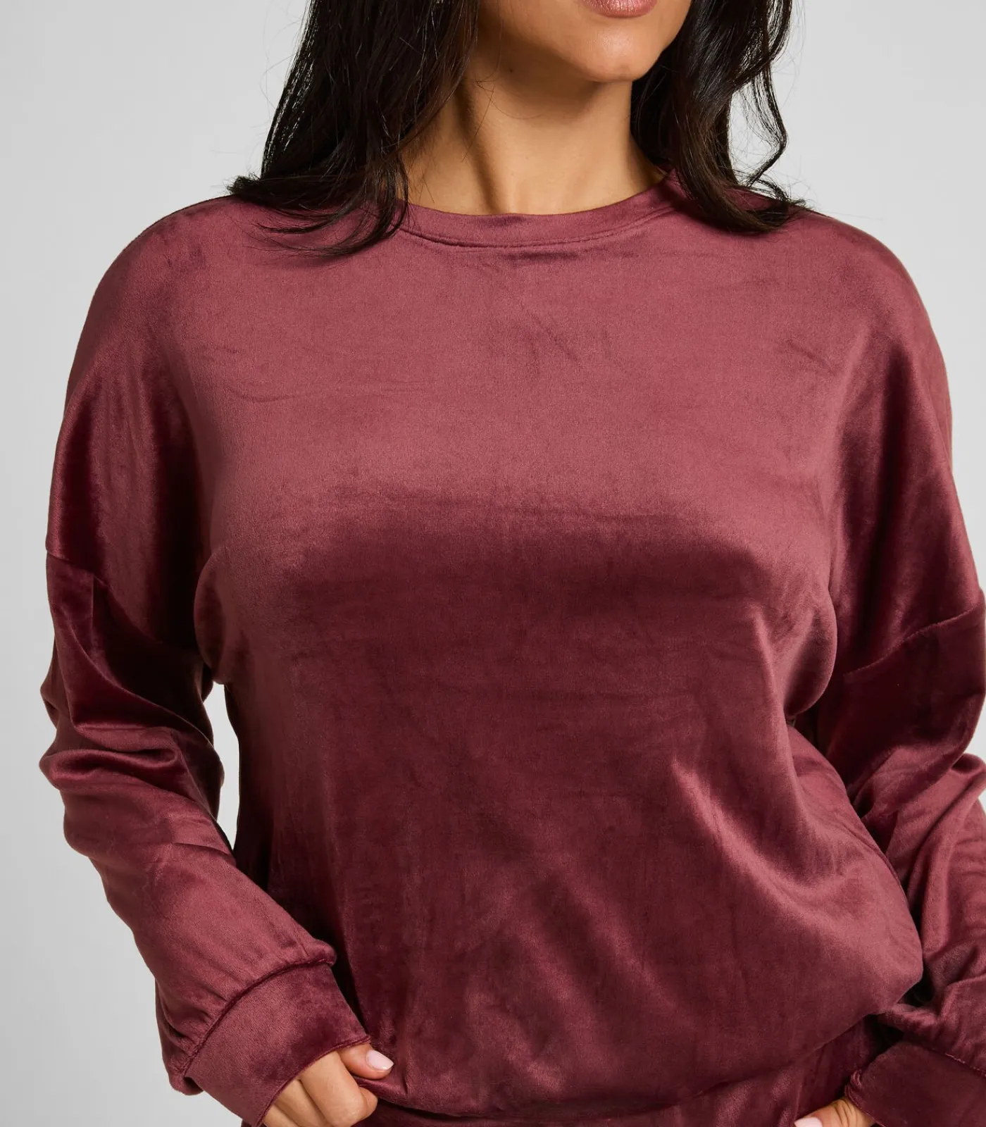 Best Velours Top DAMES Nachtmode