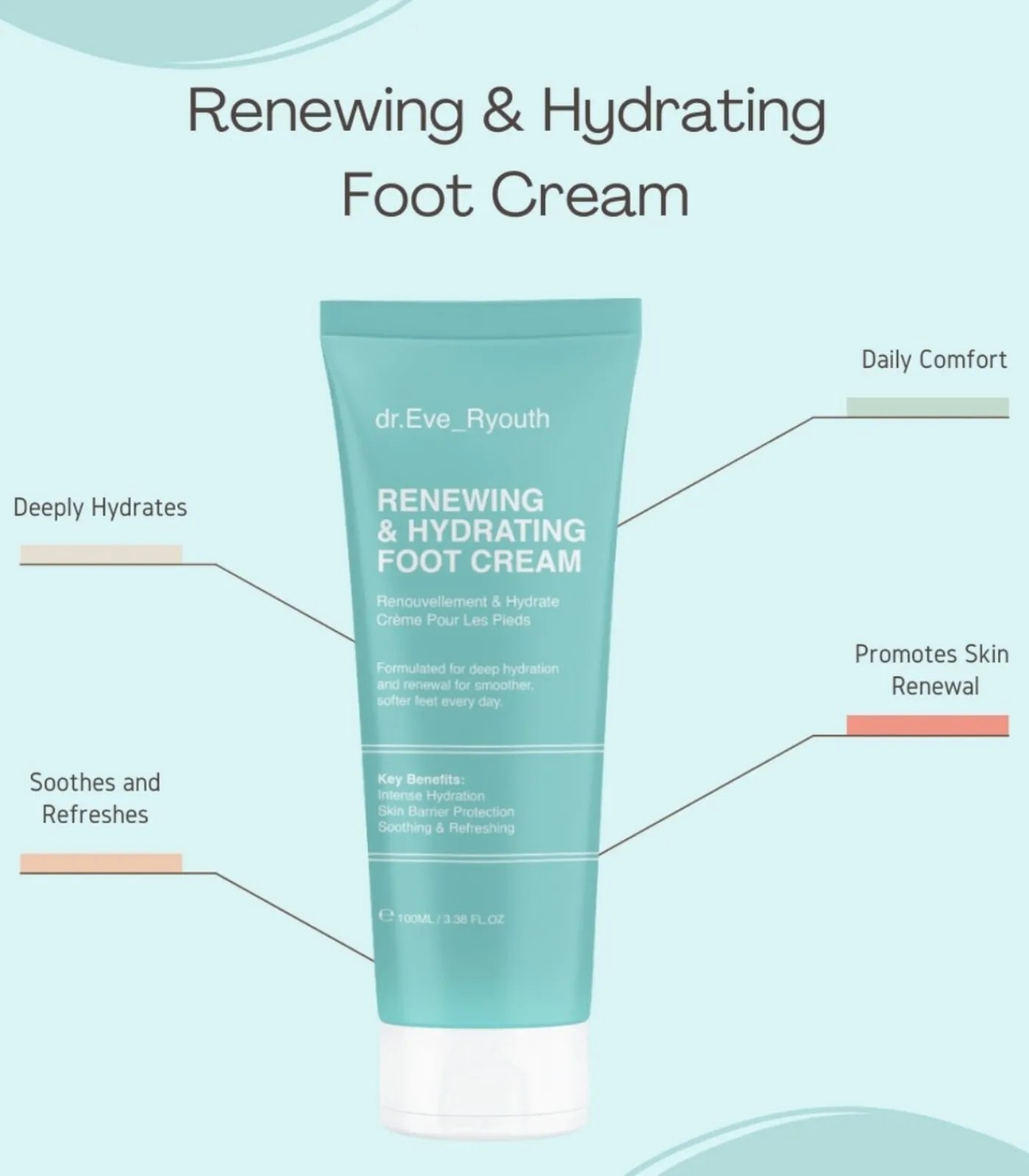 New Vernieuwende en hydraterende voetcrème Oogmake Up