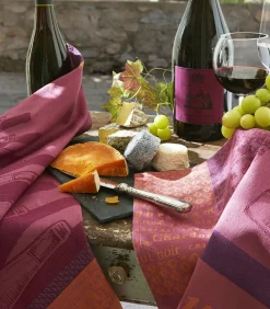 Coucke Verres à vin - Theedoek van katoenen jacquard 50x75cm