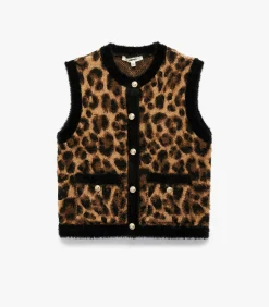 DAMES Koton Vest met luipaardprint