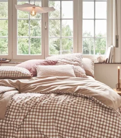 Vichy - Sprei met print van katoen perkal 130x200 Bedspreien