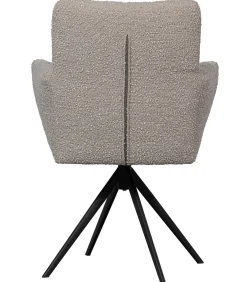 Hot Vinny Draaistoelen - Bouclé - Zand - Set van 6 Stoelen