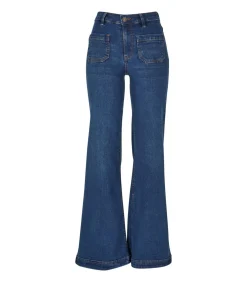DAMES Urban Classics VINTAGE - Jeans - Denimblauw