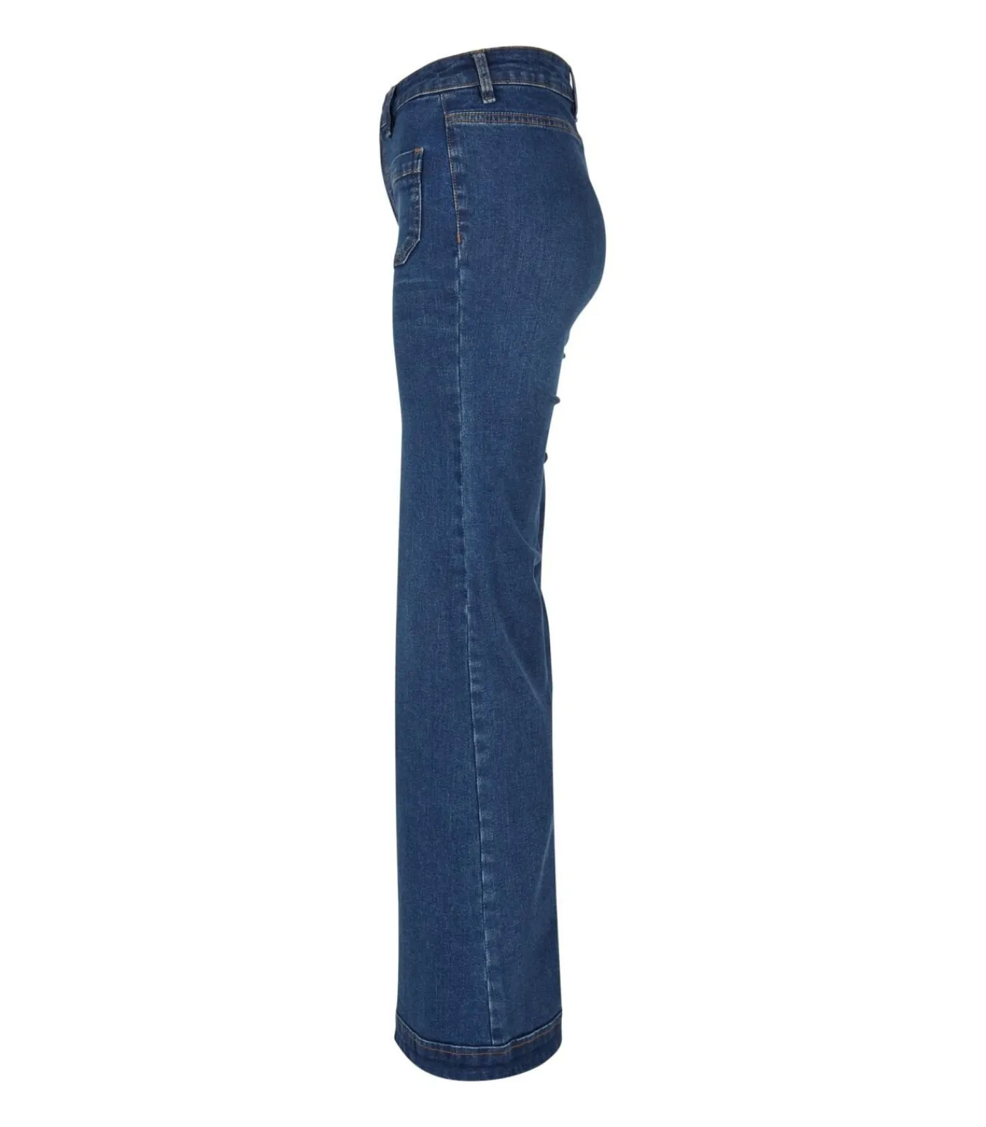 DAMES Urban Classics VINTAGE - Jeans - Denimblauw