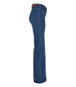 DAMES Urban Classics VINTAGE - Jeans - Denimblauw