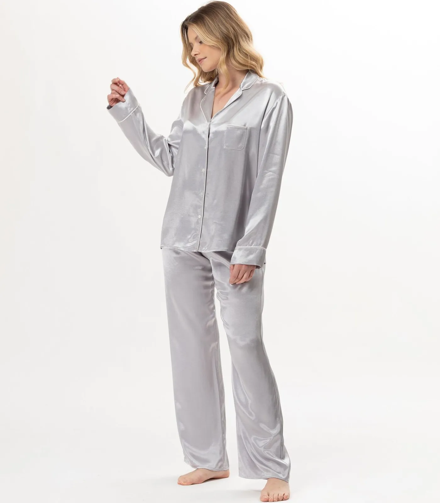 DAMES LE CHAT Viscose pyjama met knopen DARCY 106