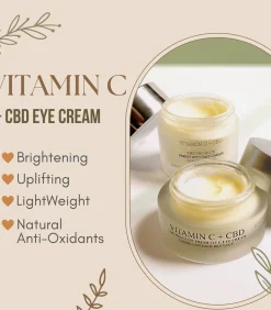Vitamine C + CBD Oogcrème 15ml. Skincare