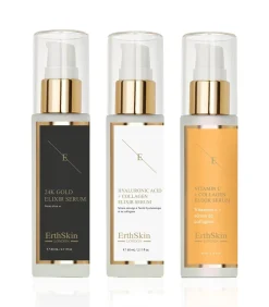 Erth Skin London Vitamine C + Collageen Elixir Serum + Hyaluronzuur & Collageen Serum - + Antirimpel Elixir Serum 24k Goud -
