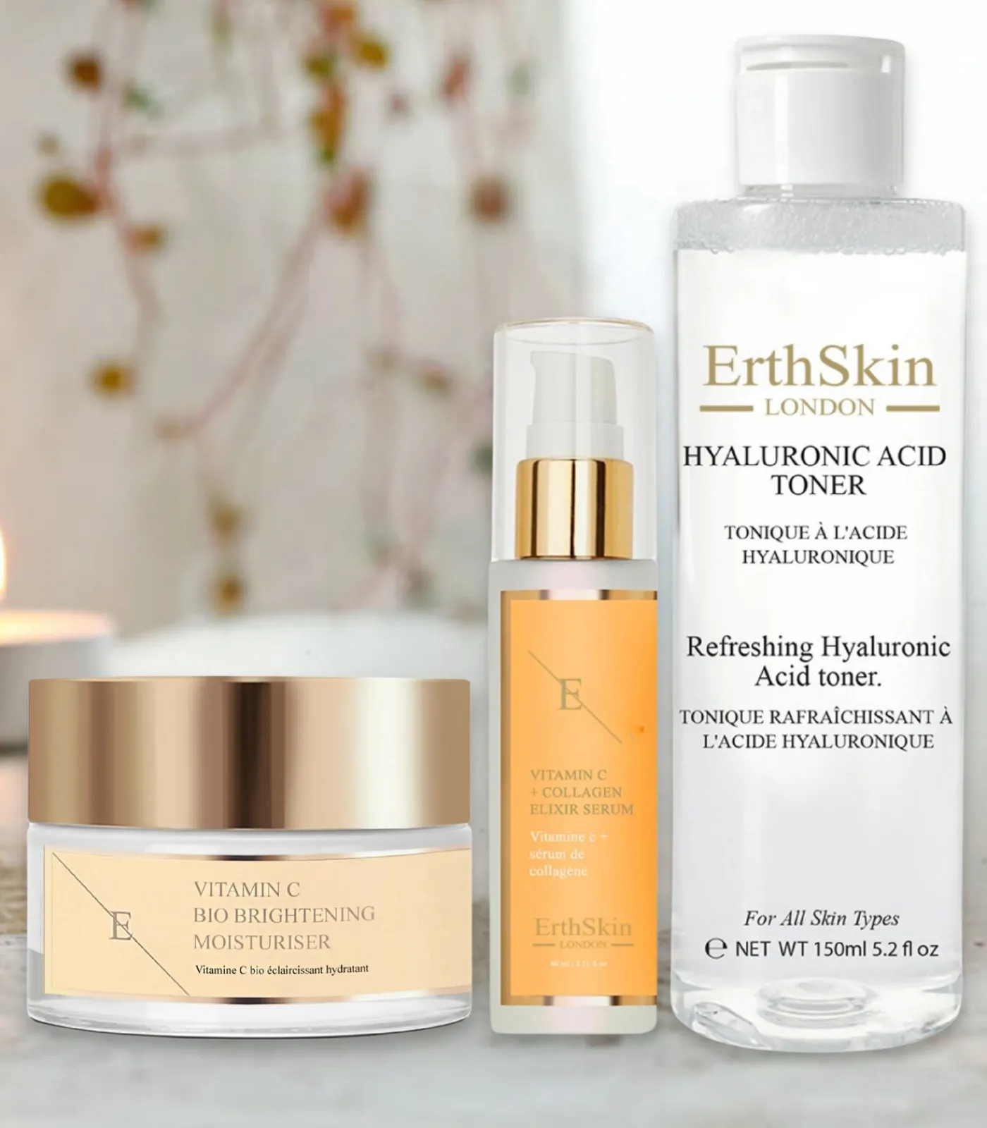 Erth Skin London Vitamine C Bio Brightening Moisturizer + ELIXIR SERUM