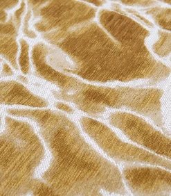 Vlak geweven woonkamer- en slaapkamerkleed GOLD WAVES Tapijten