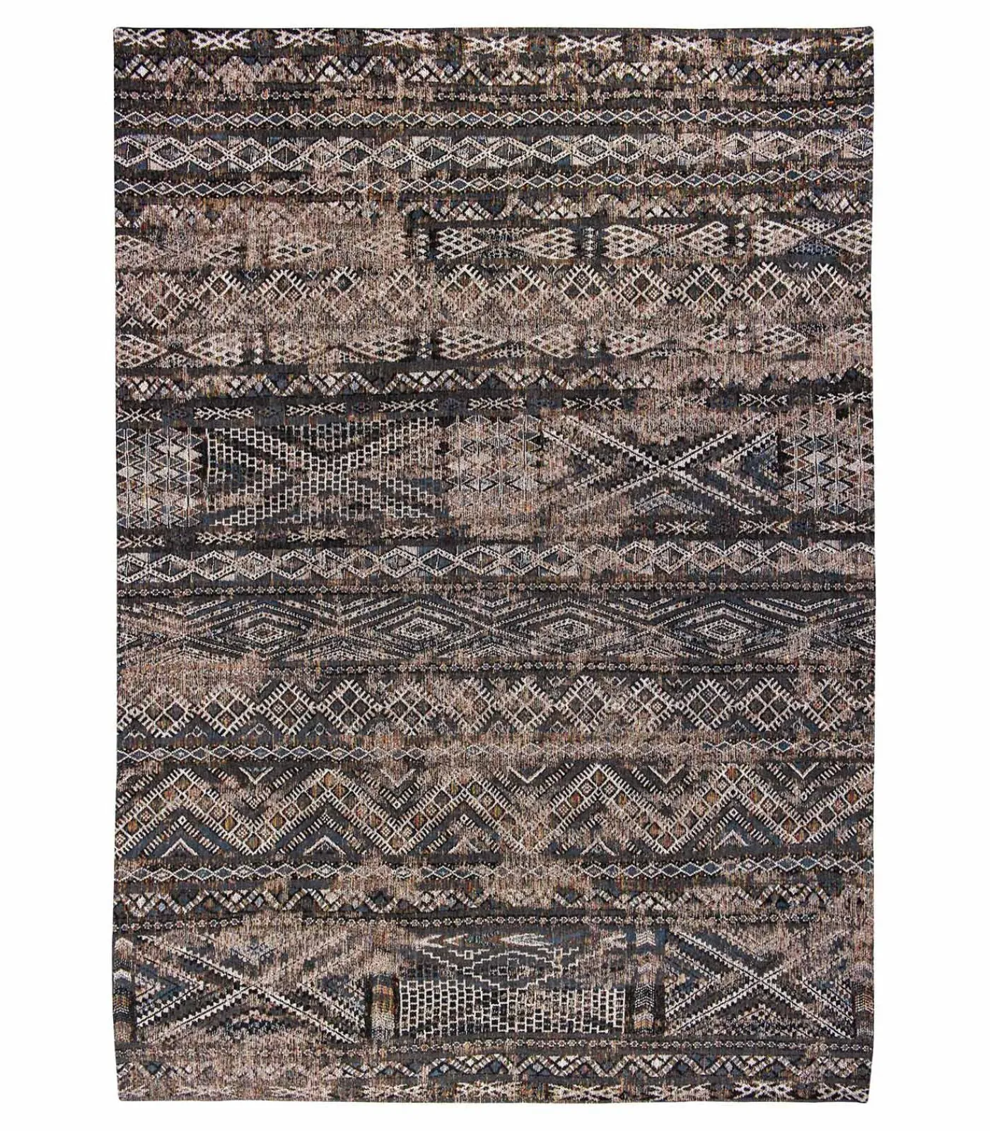 Discount Vlak geweven woonkamer- en slaapkamerkleed BLACK FEZ Tapijten