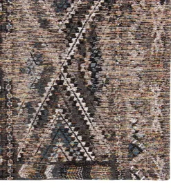 Discount Vlak geweven woonkamer- en slaapkamerkleed BLACK FEZ Tapijten