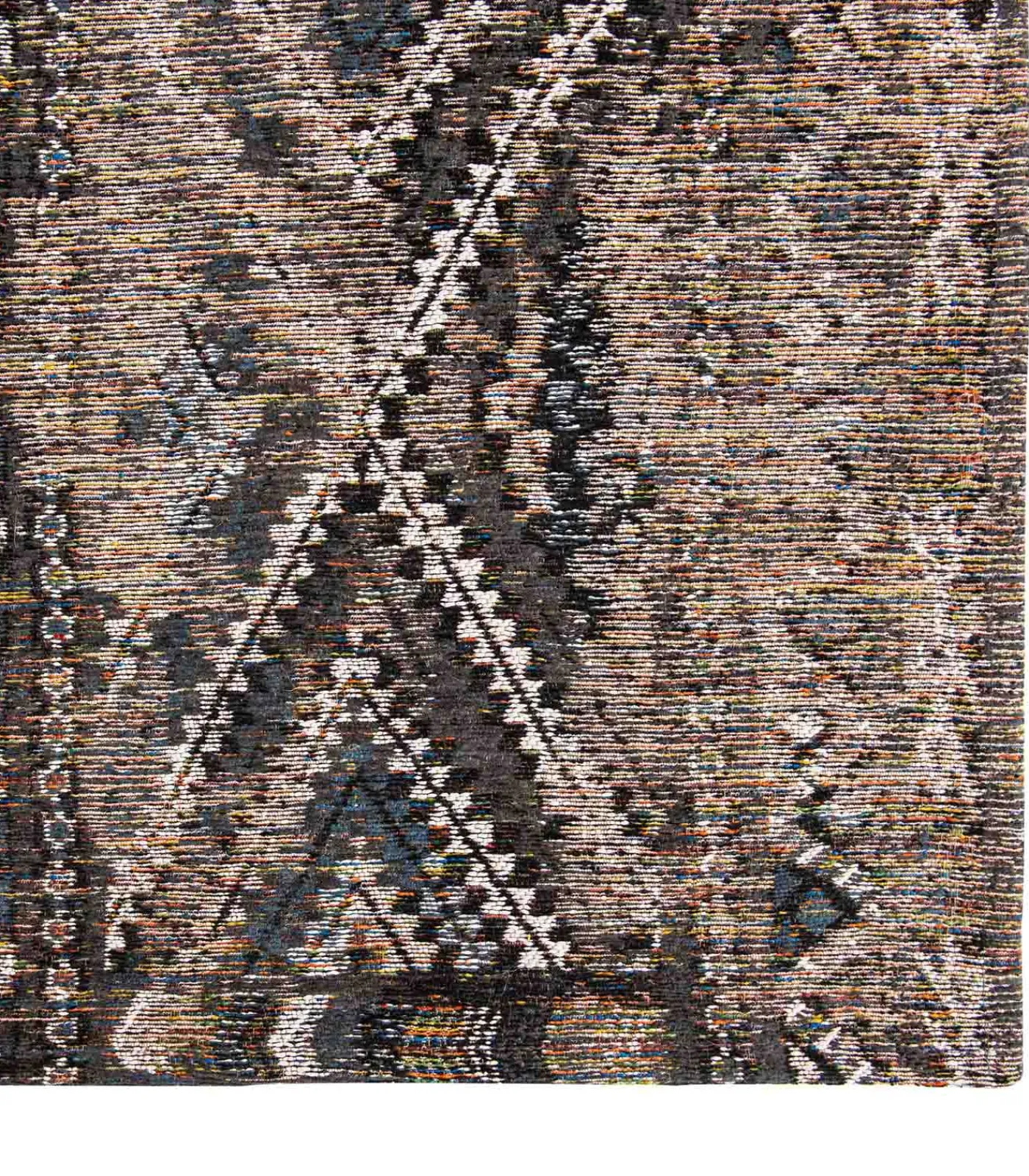 Discount Vlak geweven woonkamer- en slaapkamerkleed BLACK FEZ Tapijten