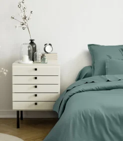 Online vlak laken katoensatijn Lakens