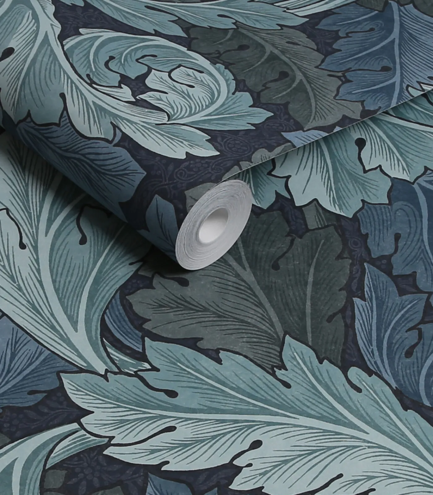 Outlet Vliesbehang Acanthus Blue Wanddecoratie