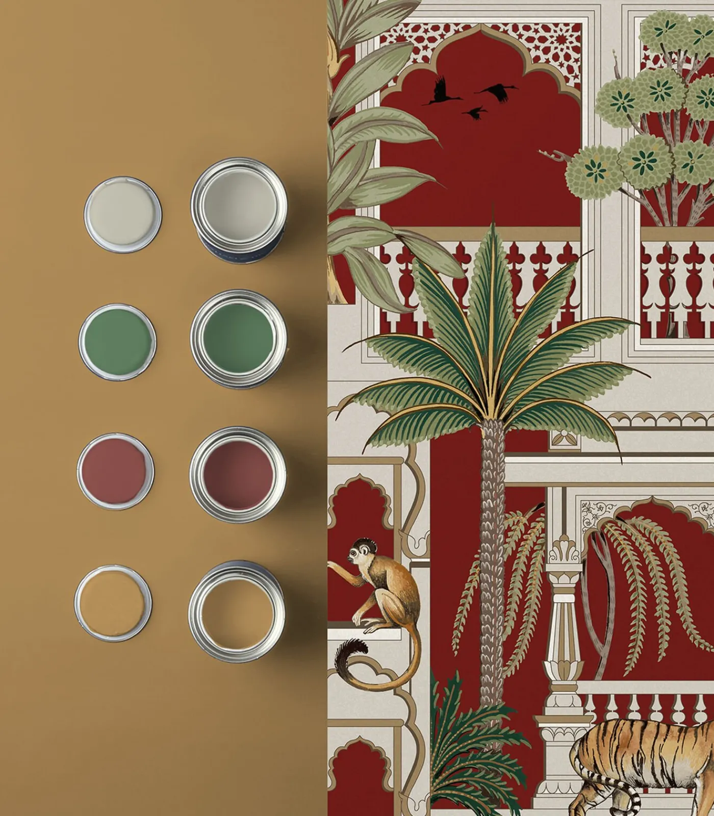 Best Vliesbehang Animahal Alizarin Wanddecoratie