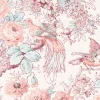 Laura Ashley Vliesbehang Birtle | Roze | Vogels &