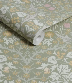 William Morris at Home Vliesbehang Blackthorn Sage