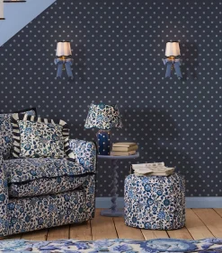 Graham & Brown Vliesbehang Button Spot Navy
