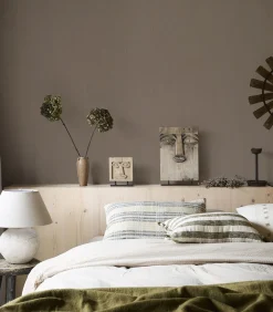 Sale Vliesbehang linnen gold soft clay Wanddecoratie